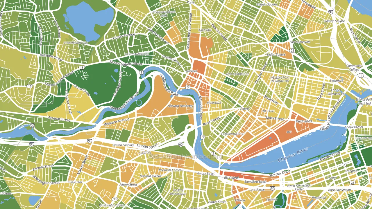 02163, MA block-group voter-turnout map