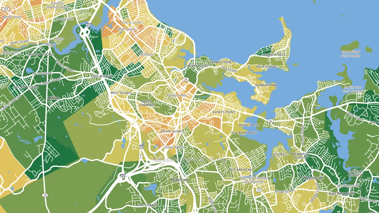 02169, MA block-group voter-turnout map