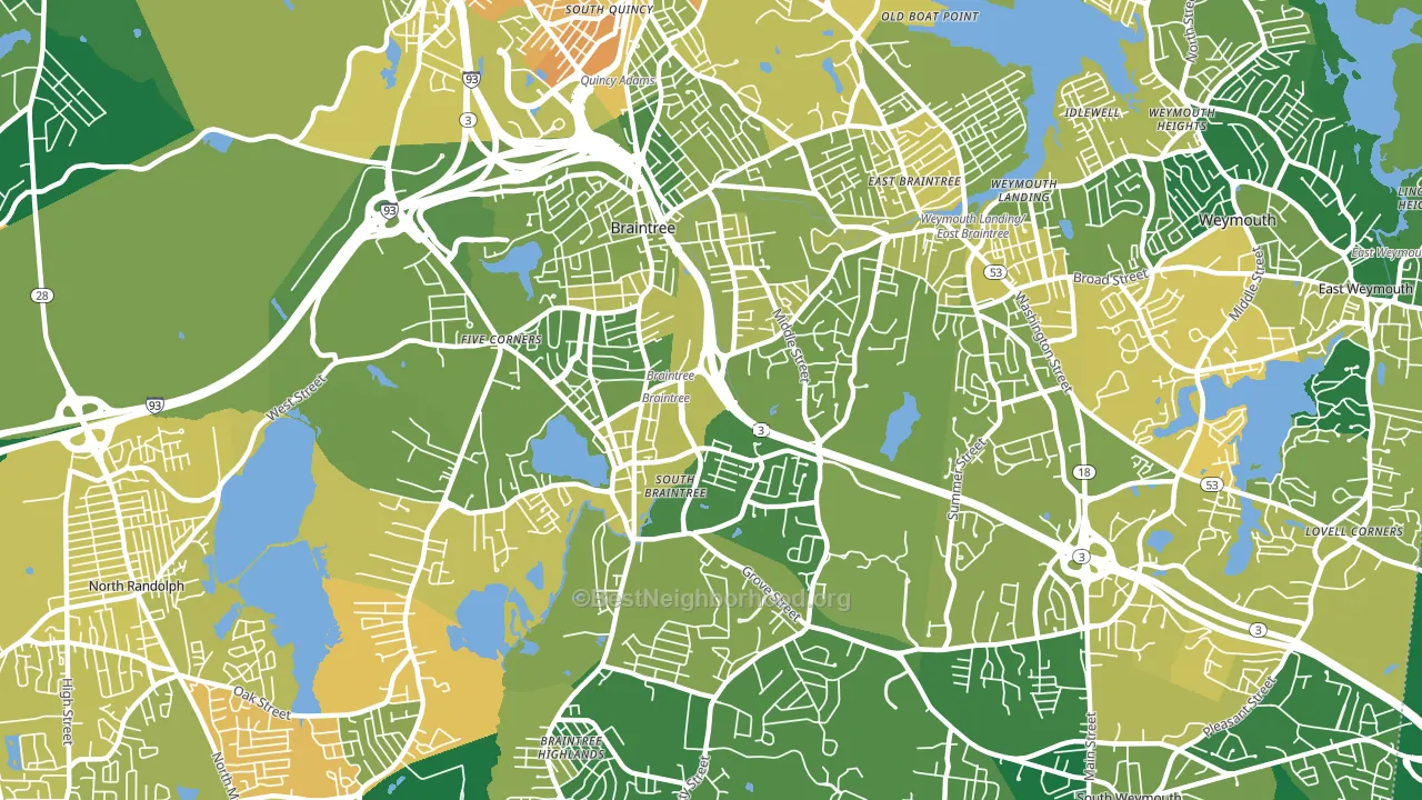02184, MA block-group voter-turnout map