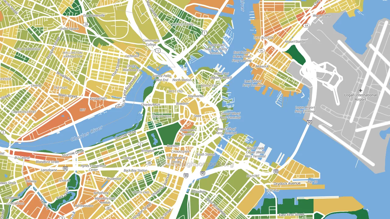 02201, MA block-group voter-turnout map