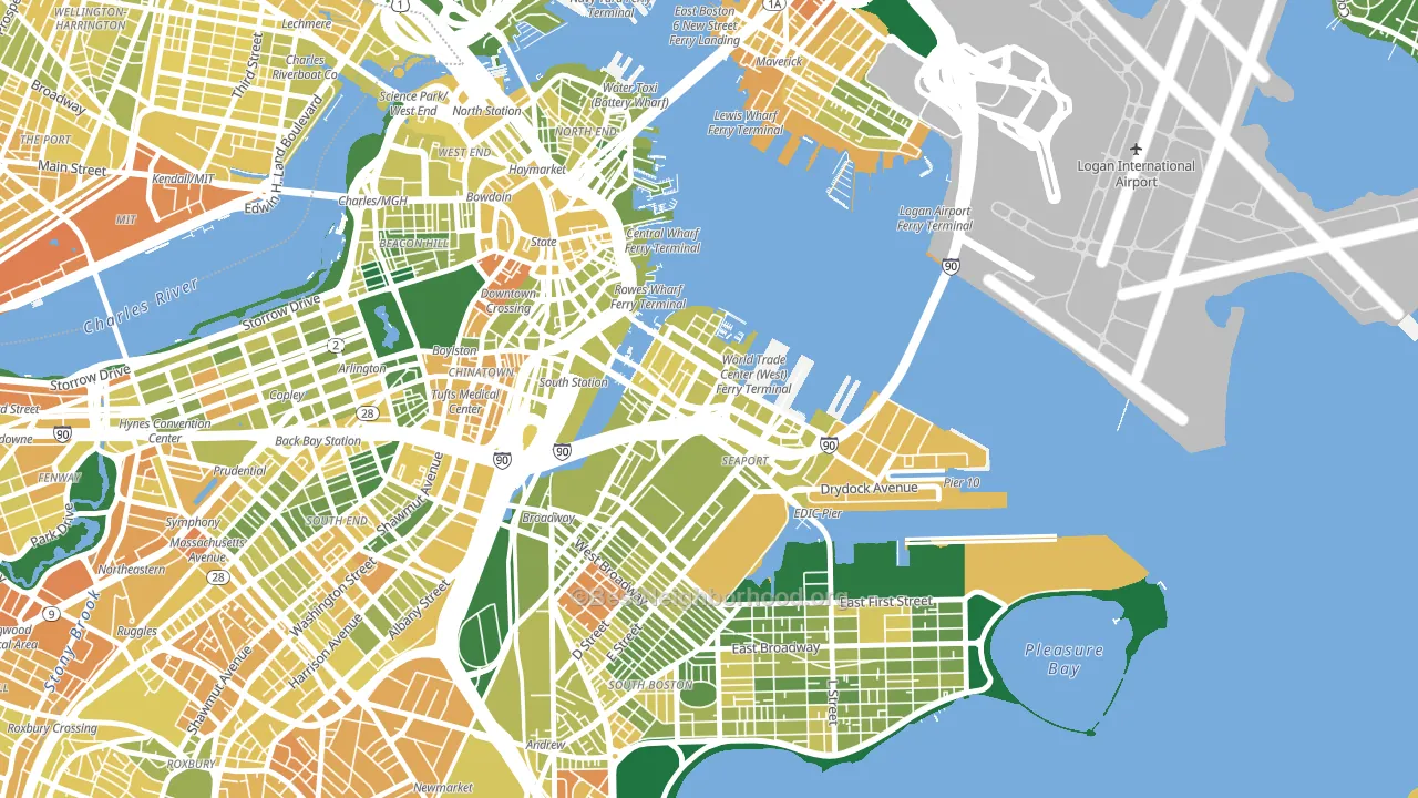 02210, MA block-group voter-turnout map