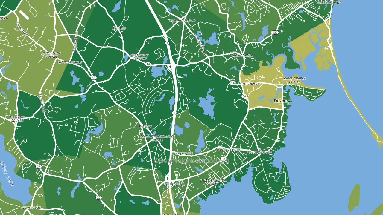 02332, MA block-group voter-turnout map