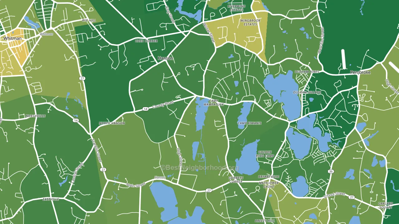 02341, MA block-group voter-turnout map
