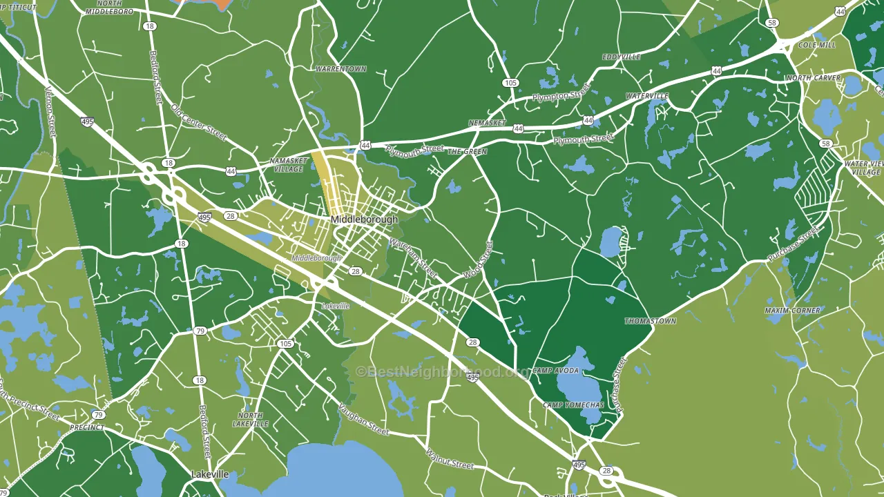 02346, MA block-group voter-turnout map