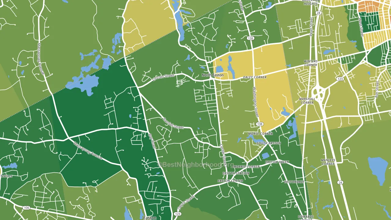02356, MA block-group voter-turnout map