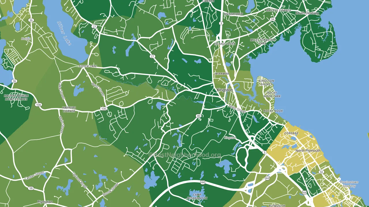 02364, MA block-group voter-turnout map