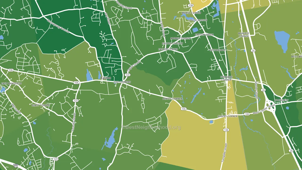 02375, MA block-group voter-turnout map