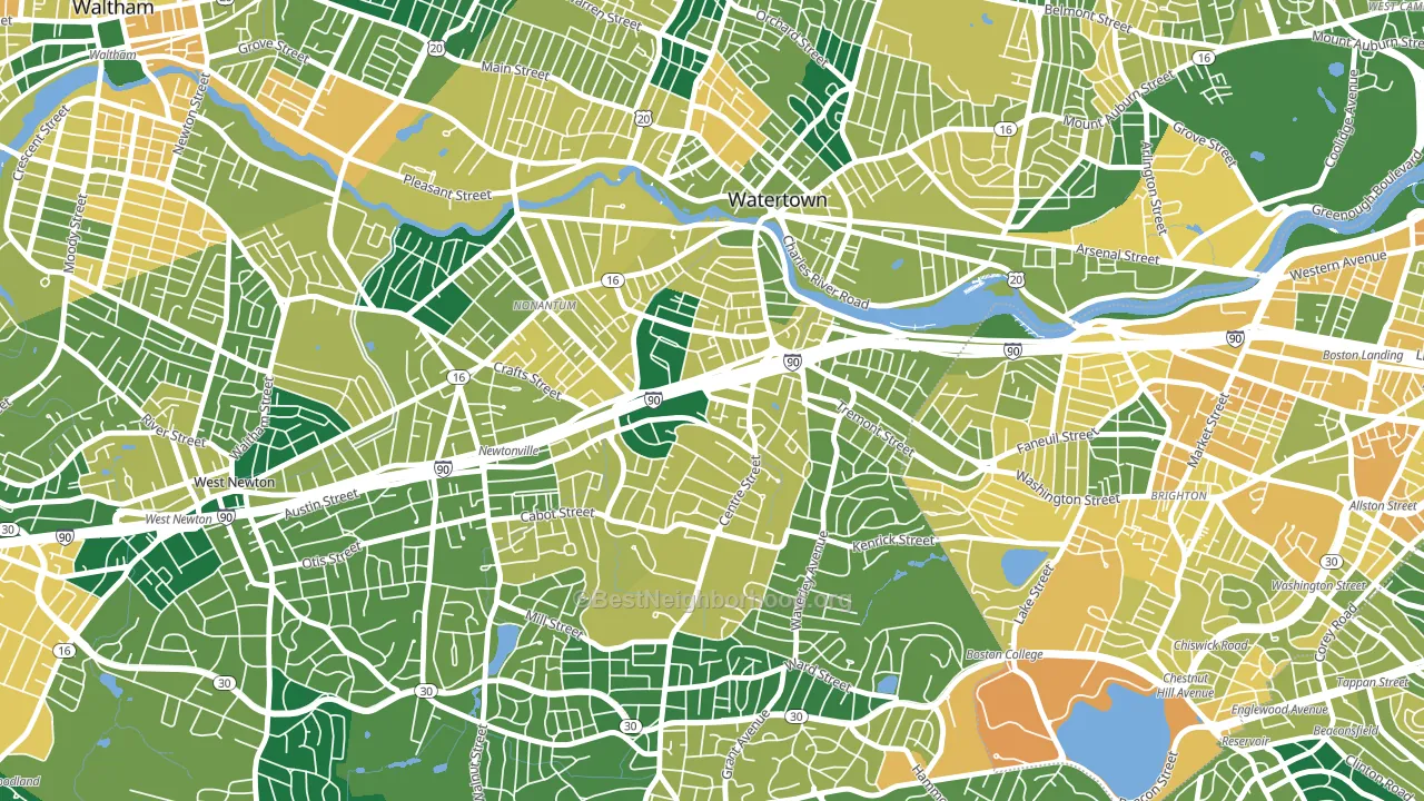 02458, MA block-group voter-turnout map