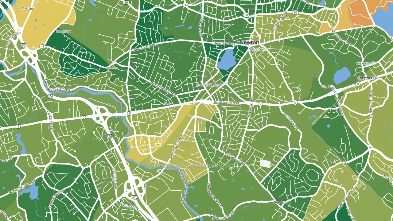 02461, MA block-group voter-turnout map