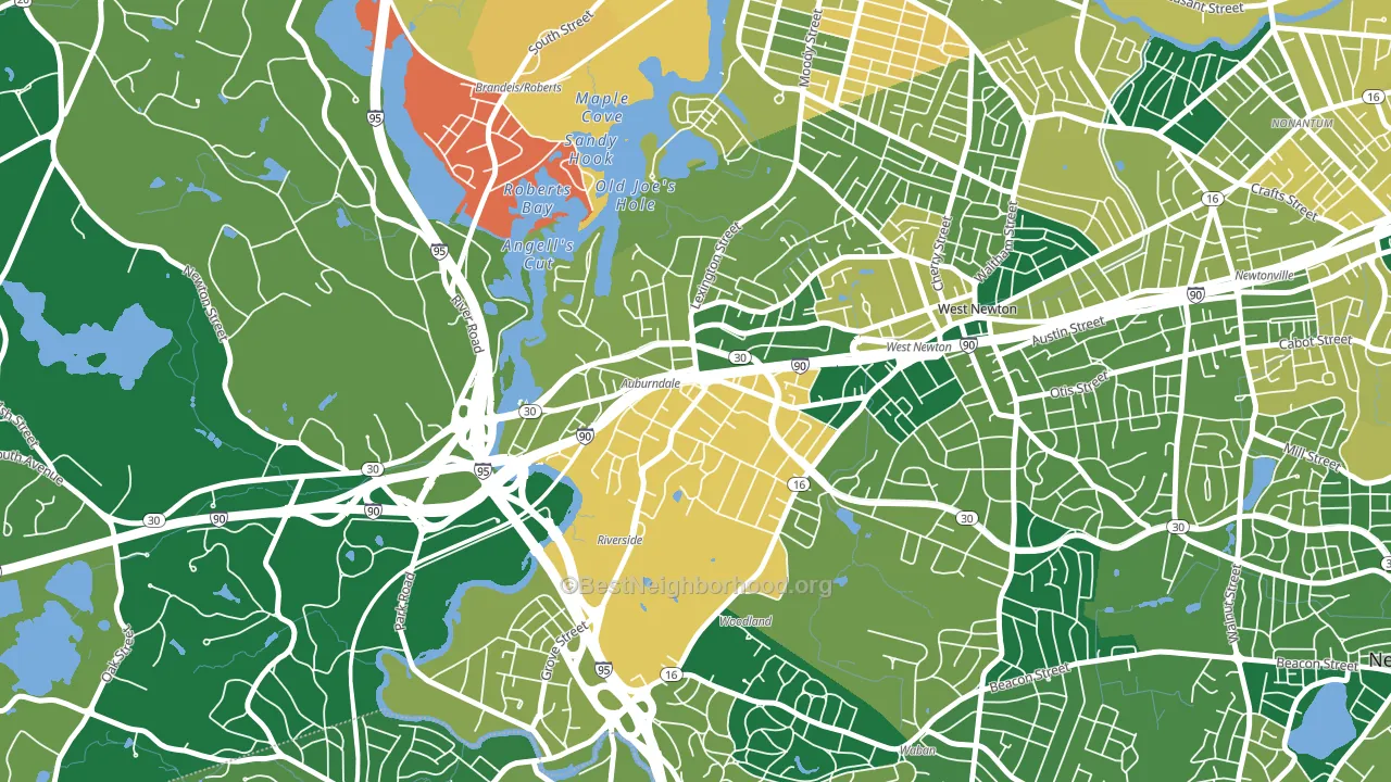 02466, MA block-group voter-turnout map
