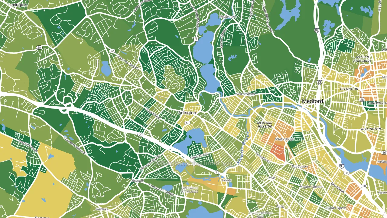 02474, MA block-group voter-turnout map