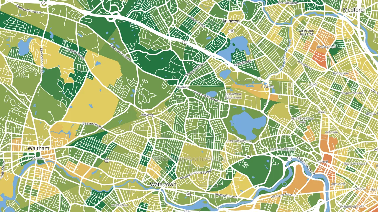 02478, MA block-group voter-turnout map