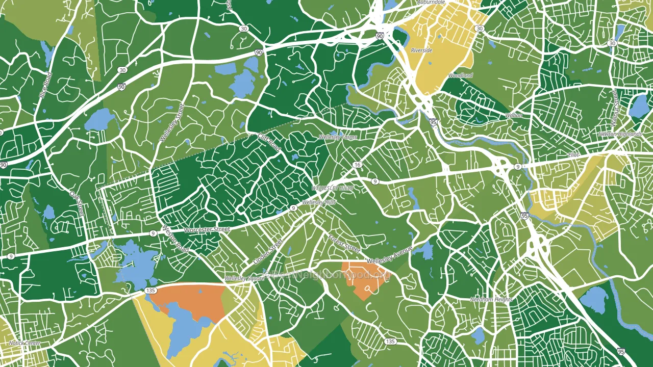 02481, MA block-group voter-turnout map