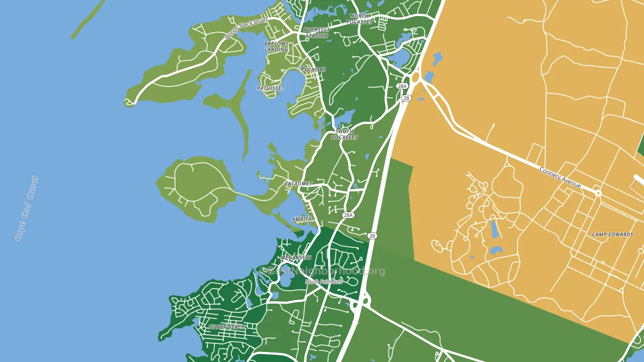 02534, MA block-group voter-turnout map