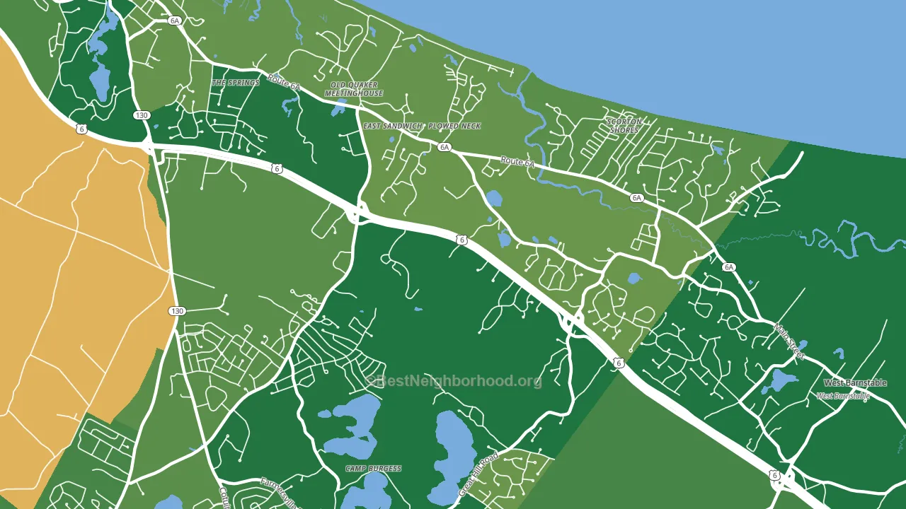 02537, MA block-group voter-turnout map