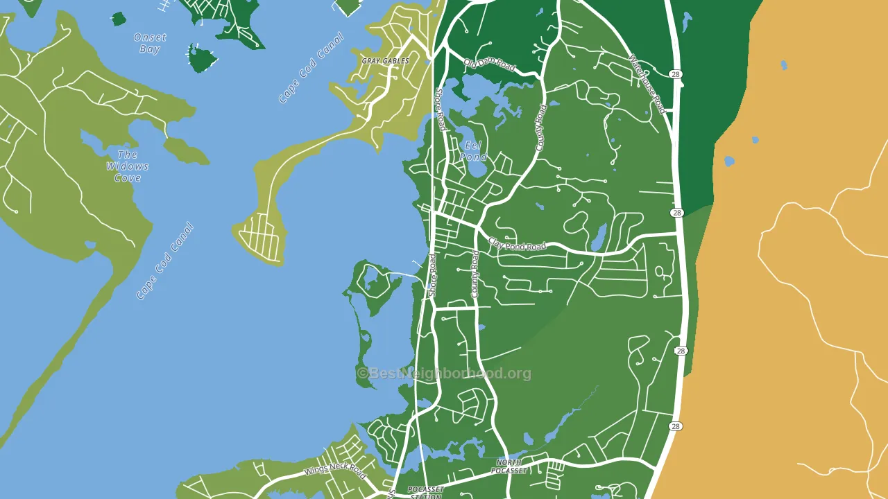 02553, MA block-group voter-turnout map