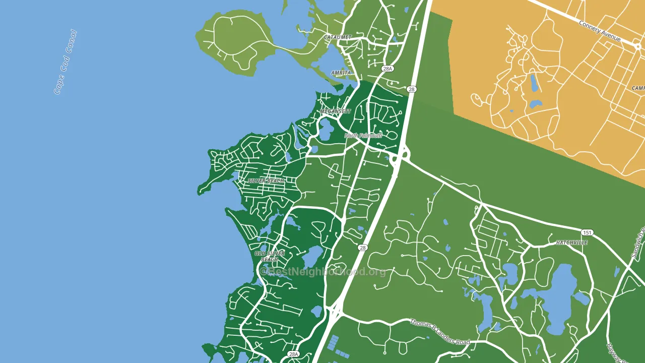 02556, MA block-group voter-turnout map