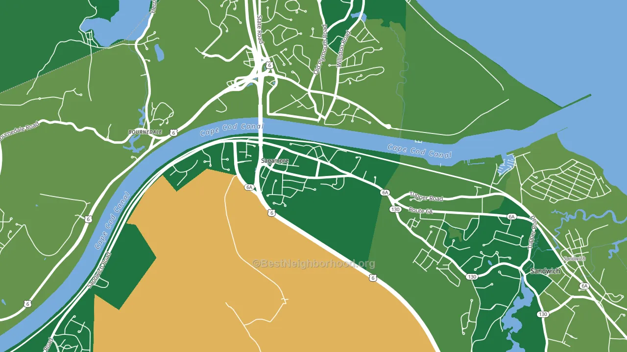 02561, MA block-group voter-turnout map