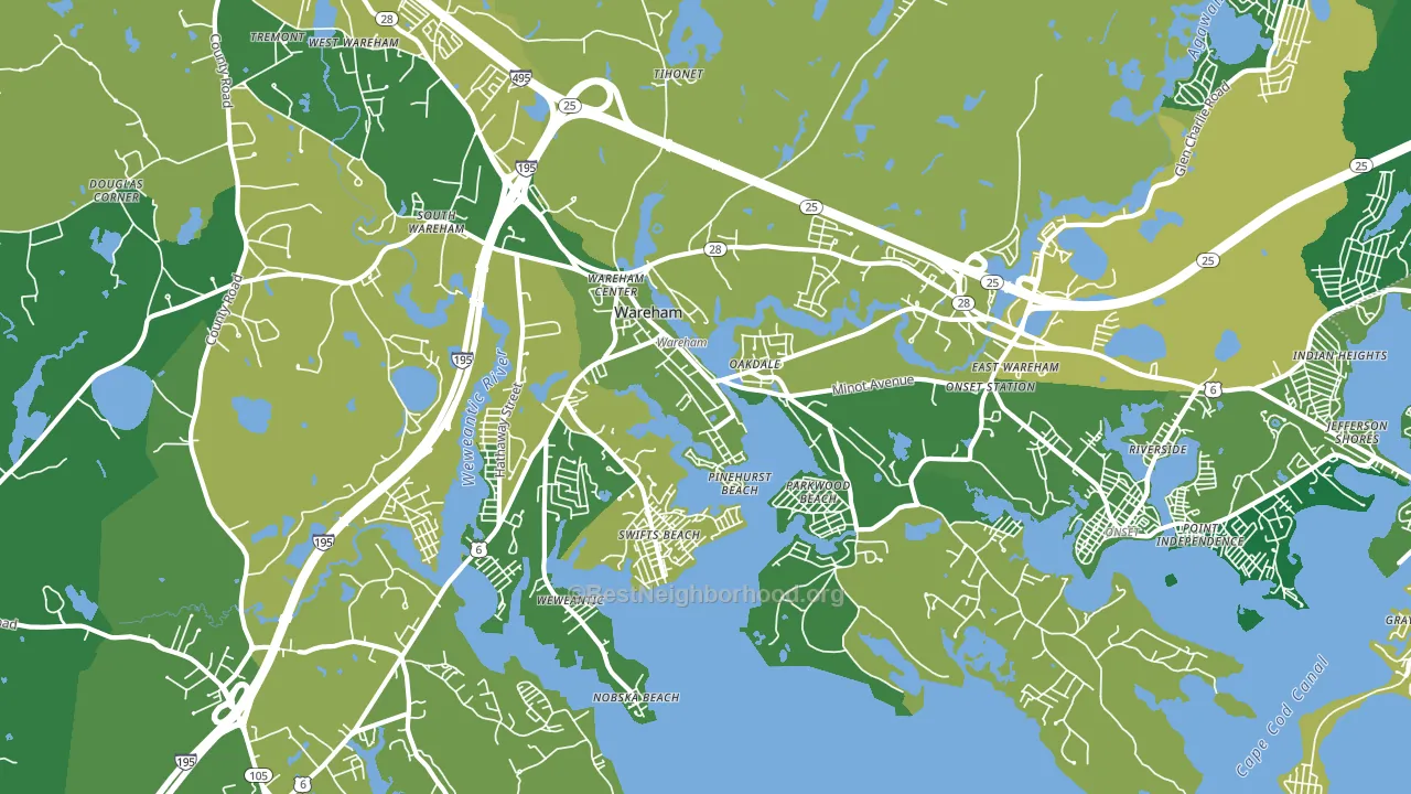 02571, MA block-group voter-turnout map