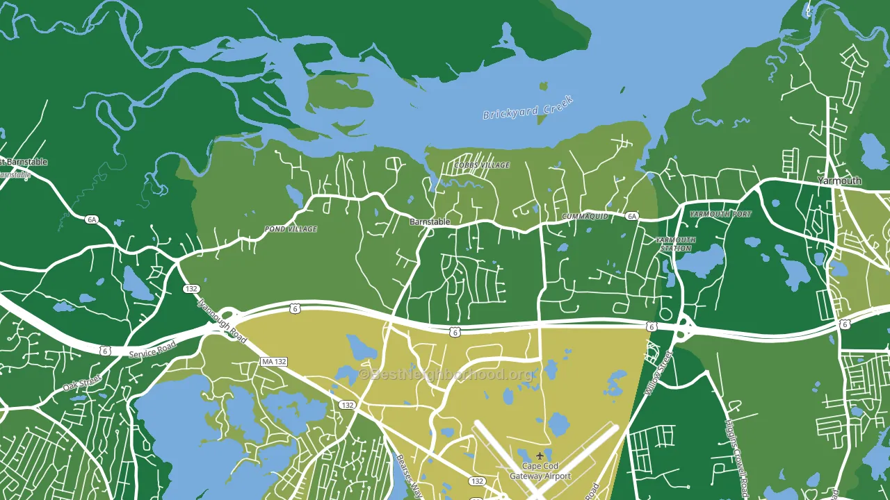 02630, MA block-group voter-turnout map
