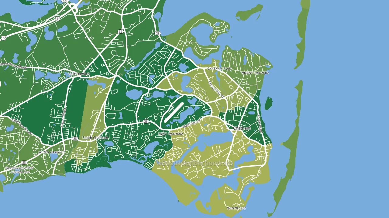 02633, MA block-group voter-turnout map