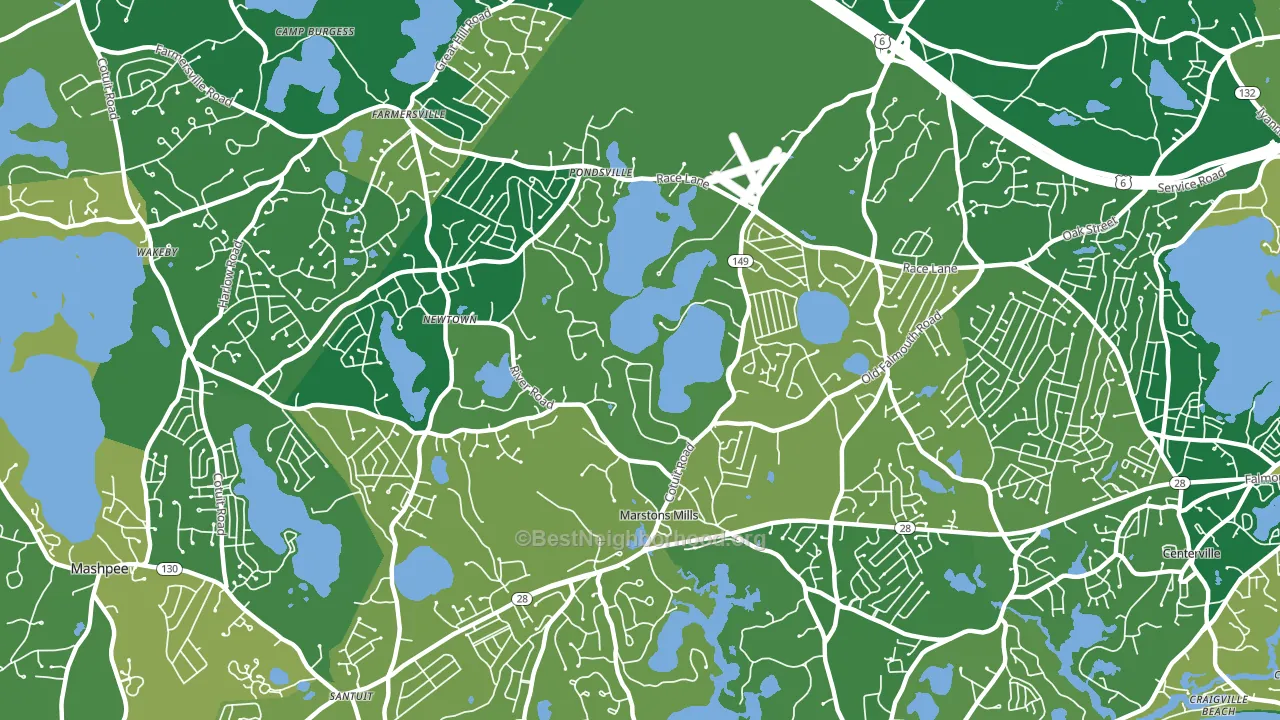 02648, MA block-group voter-turnout map
