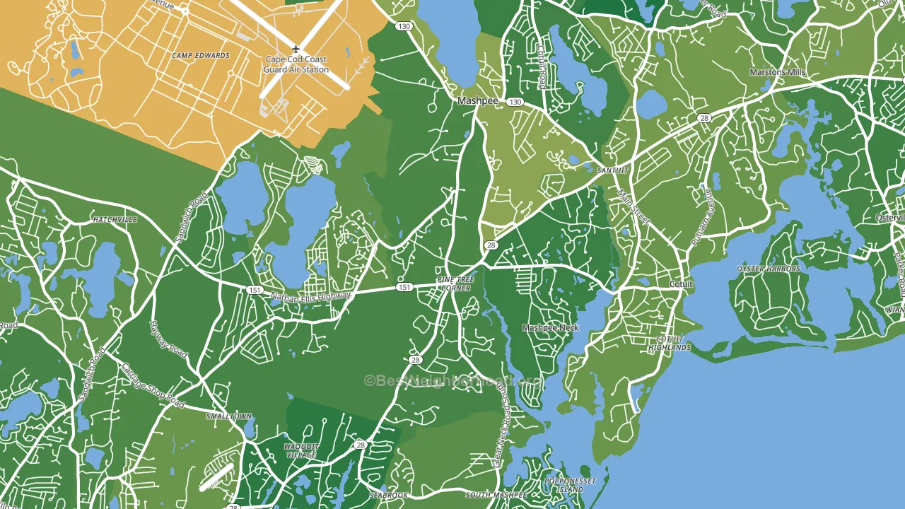 02649, MA block-group voter-turnout map
