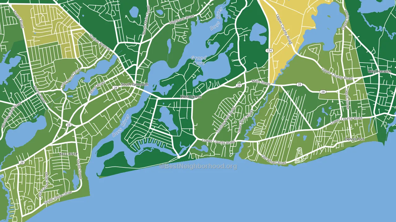 02670, MA block-group voter-turnout map