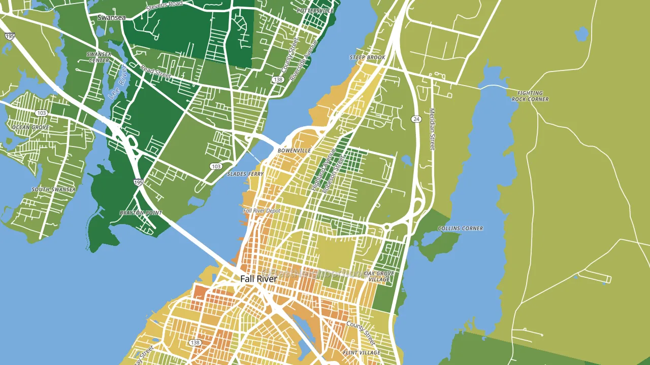 02720, MA block-group voter-turnout map