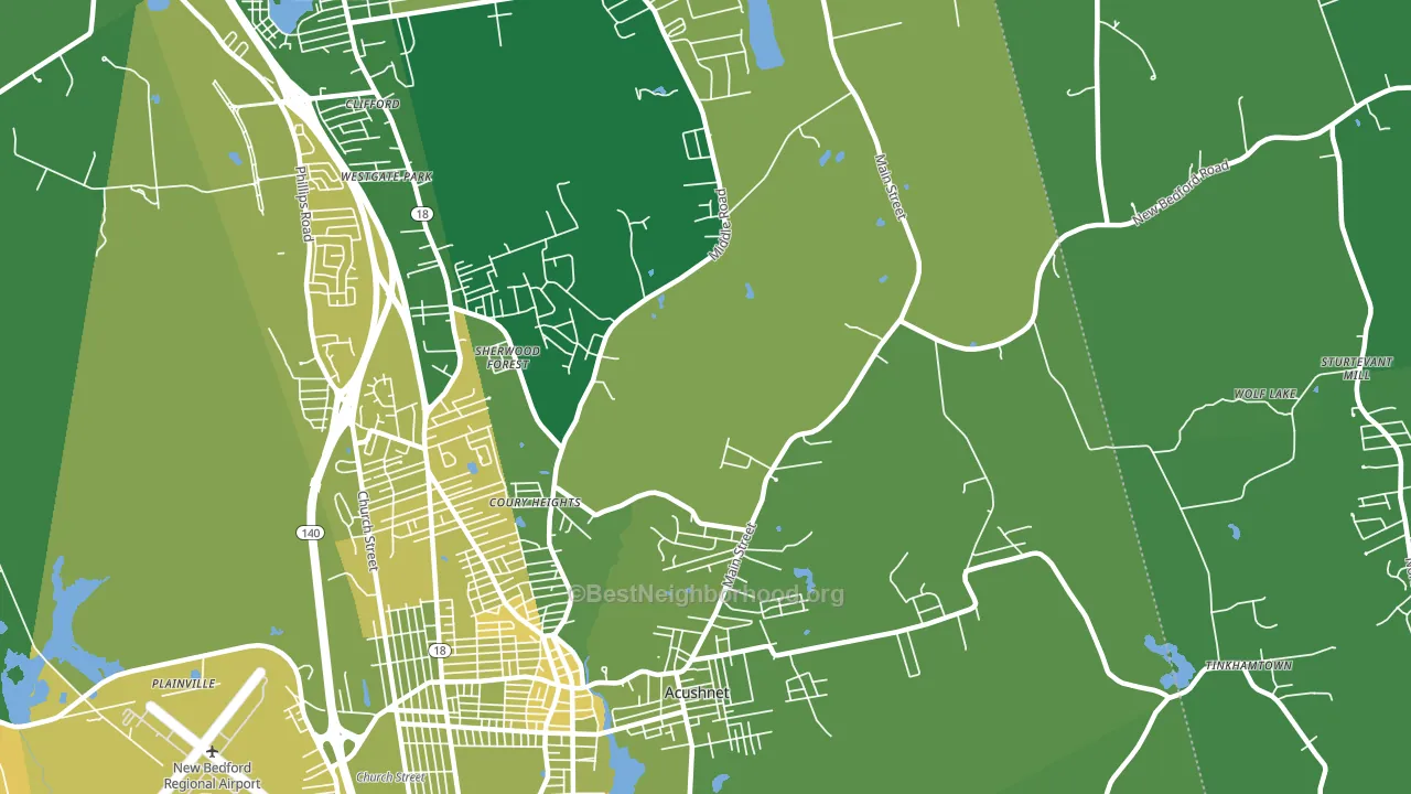 02743, MA block-group voter-turnout map