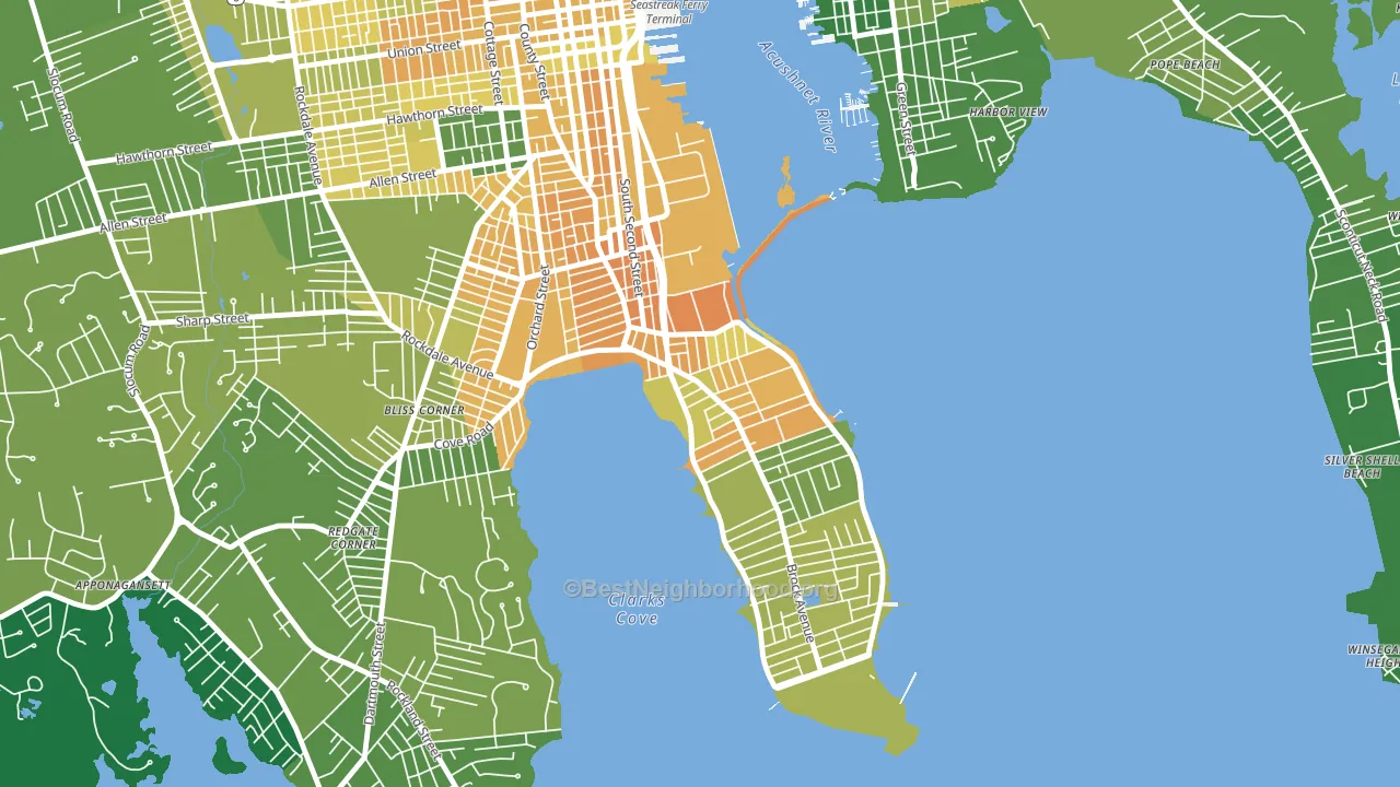 02744, MA block-group voter-turnout map