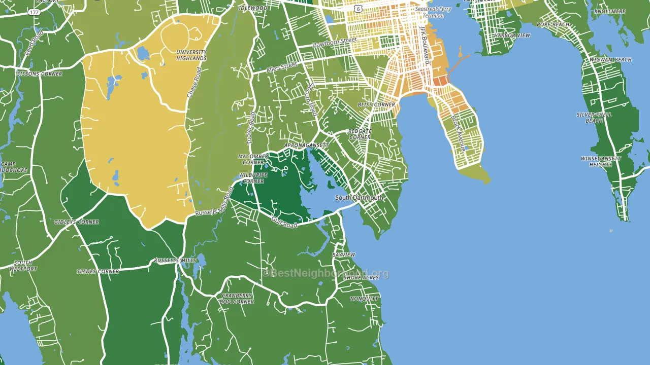 02748, MA block-group voter-turnout map