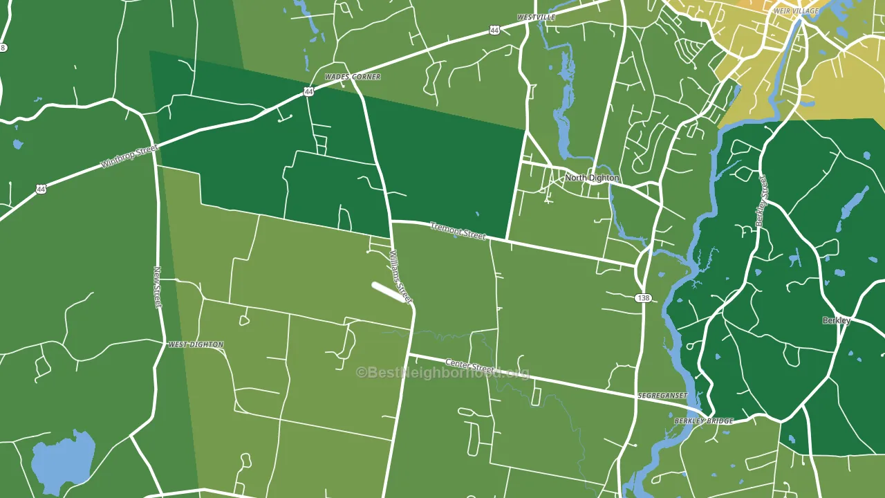 02764, MA block-group voter-turnout map