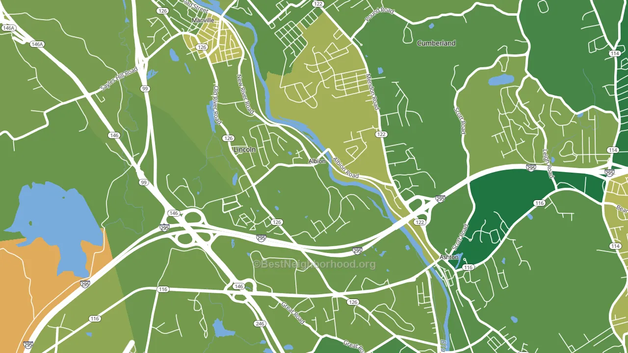 02802, RI block-group voter-turnout map