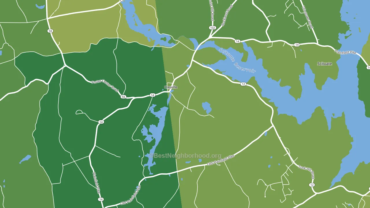 02815, RI block-group voter-turnout map