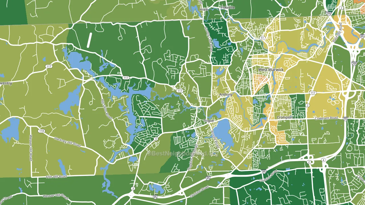02816, RI block-group voter-turnout map