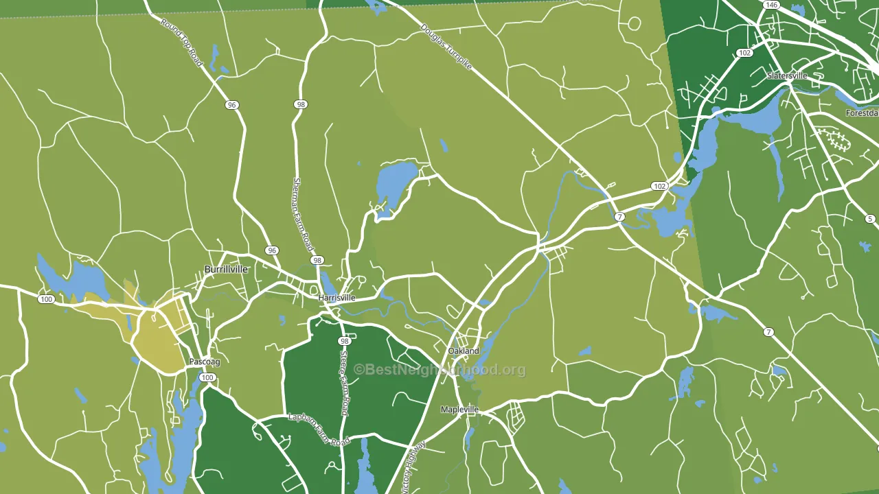 02830, RI block-group voter-turnout map