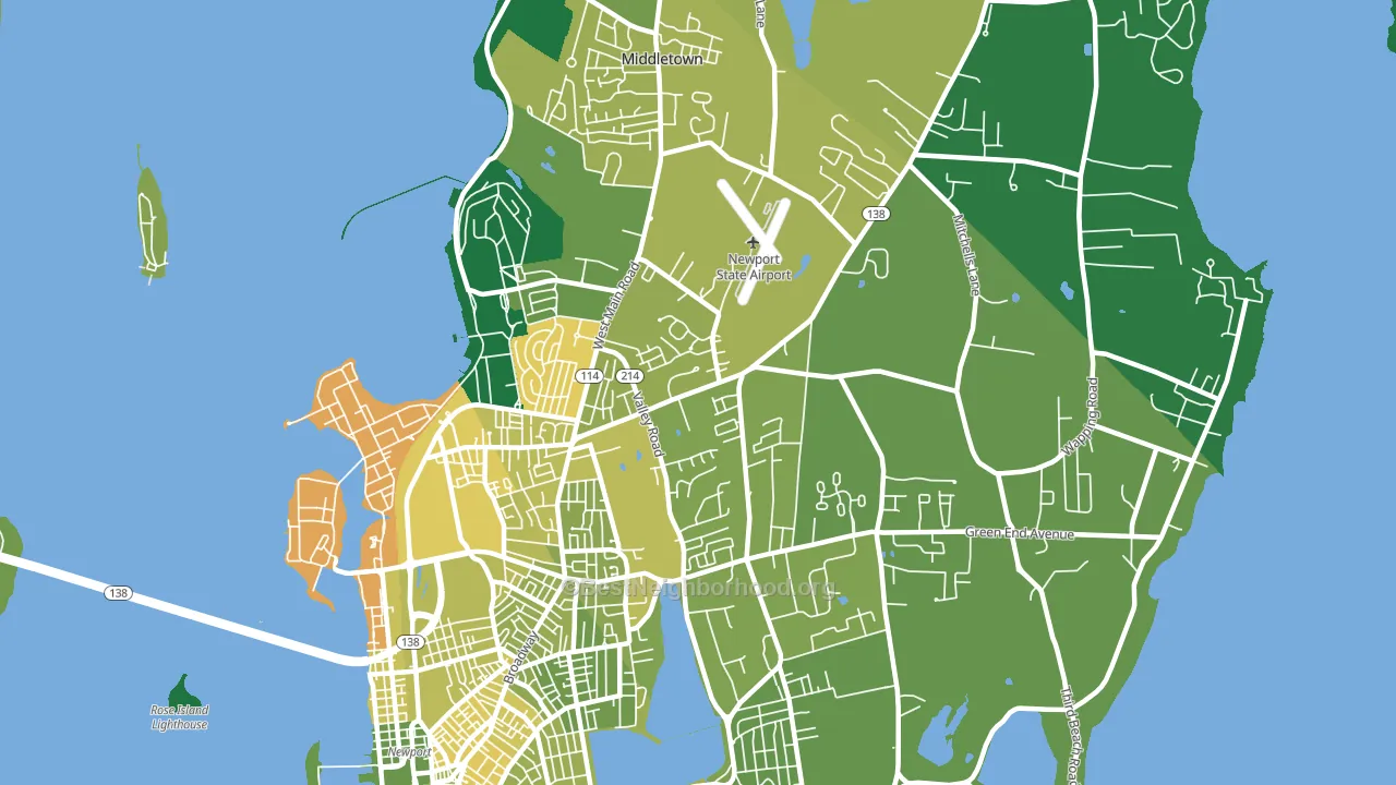 02842, RI block-group voter-turnout map