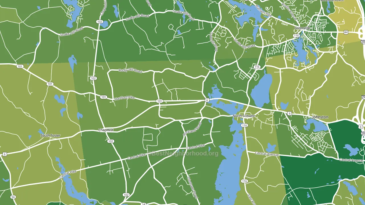 02857, RI block-group voter-turnout map