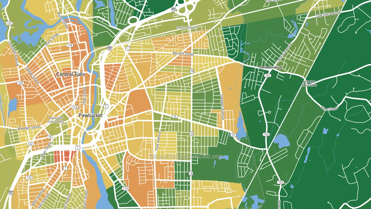 02861, RI block-group voter-turnout map