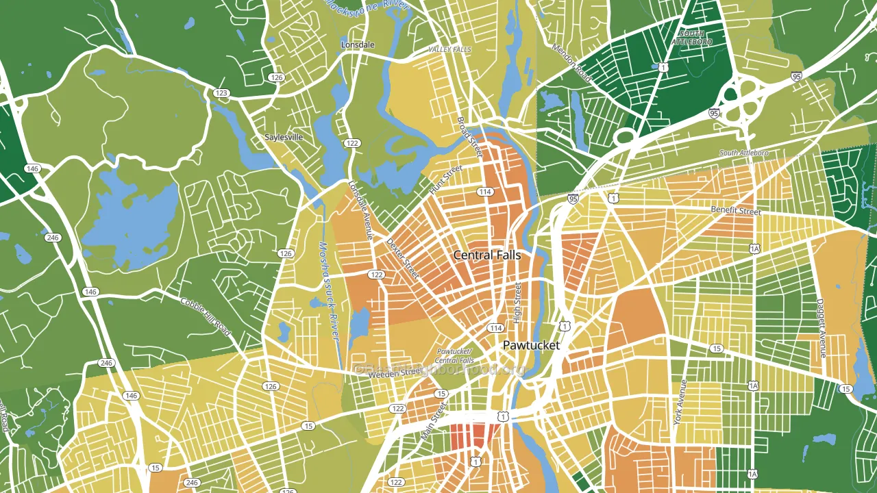 02863, RI block-group voter-turnout map