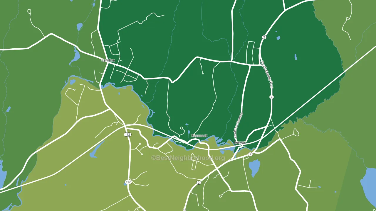 02875, RI block-group voter-turnout map