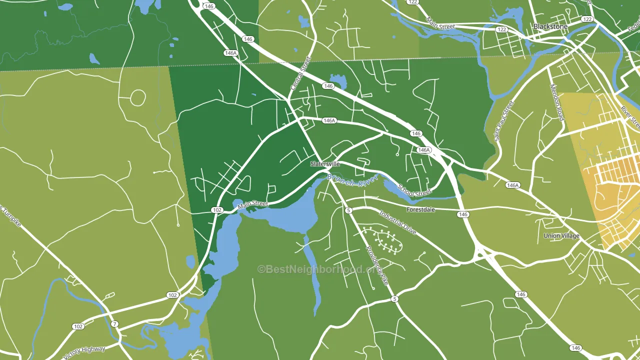 02876, RI block-group voter-turnout map