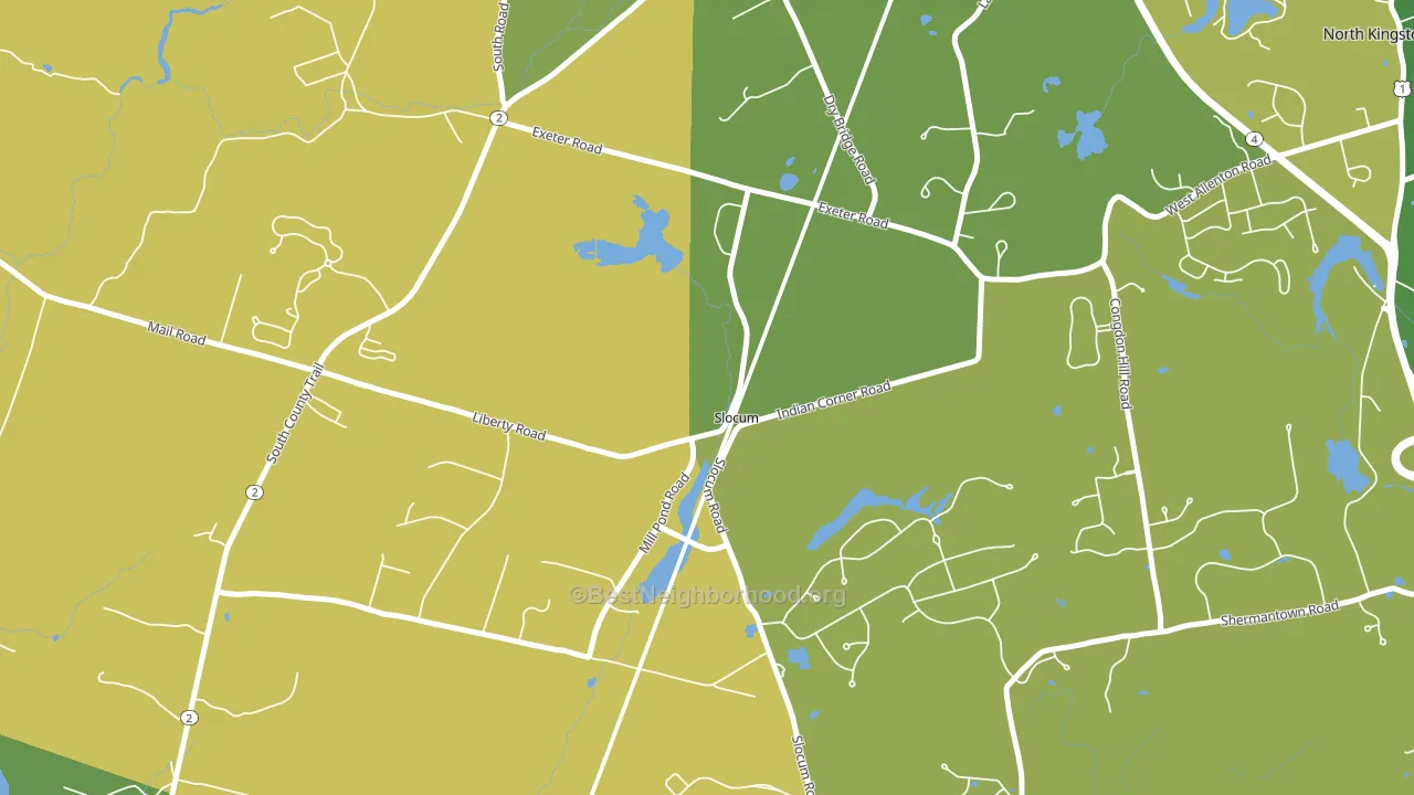 02877, RI block-group voter-turnout map
