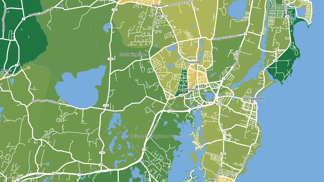 02879, RI block-group voter-turnout map