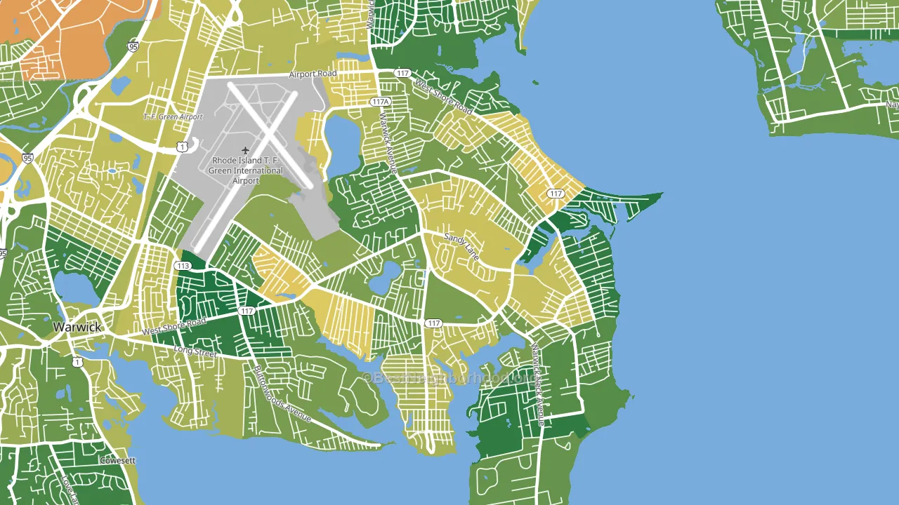 02889, RI block-group voter-turnout map