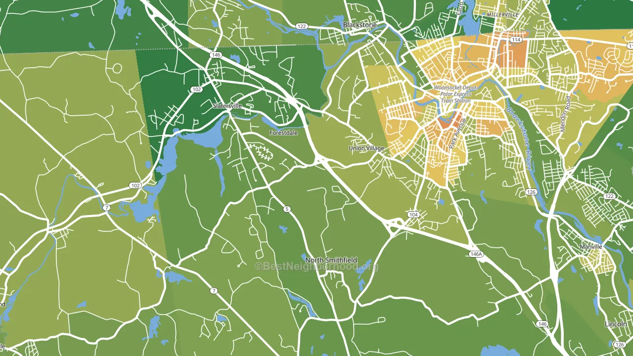 02896, RI block-group voter-turnout map