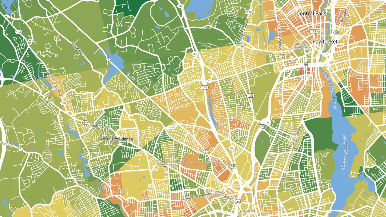 02904, RI block-group voter-turnout map