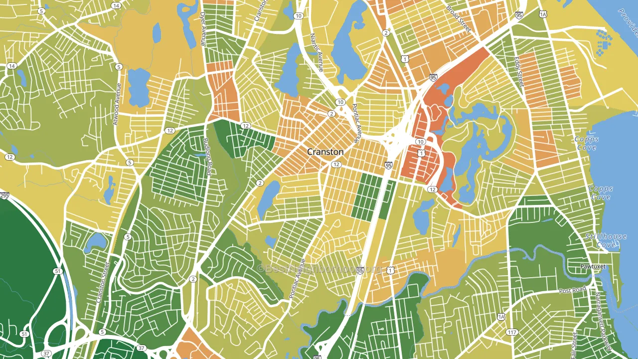 02910, RI block-group voter-turnout map
