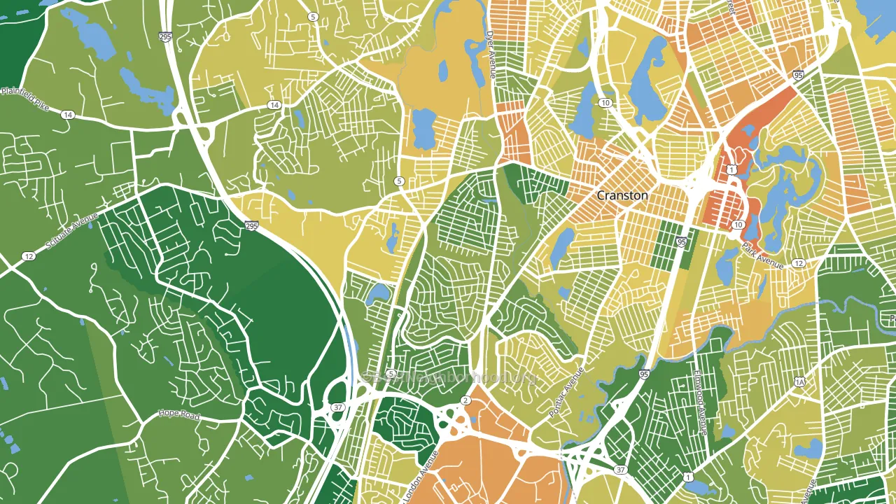 02920, RI block-group voter-turnout map